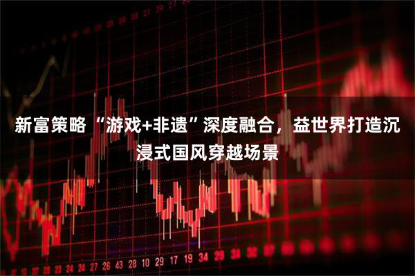 新富策略 “游戏+非遗”深度融合，益世界打造沉浸式国风穿越场景