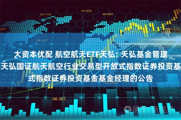 大资本优配 航空航天ETF天弘: 天弘基金管理有限公司关于增聘天弘国证航天航空行业交易型开放式指数证券投资基金基金经理的公告
